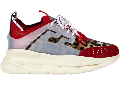 Versace Chain Reaction Red Cheeta Men's 